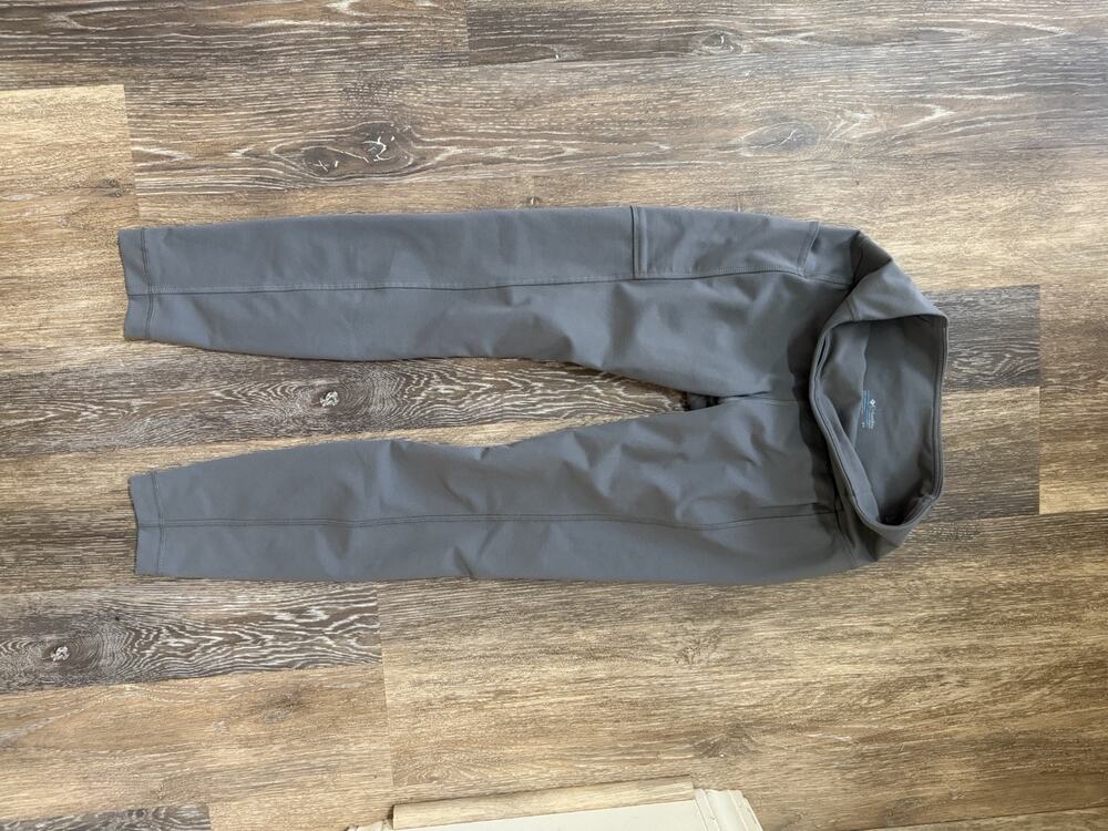 Columbia Women's Gray Solid Ankle Leggings, Regular Size S/P